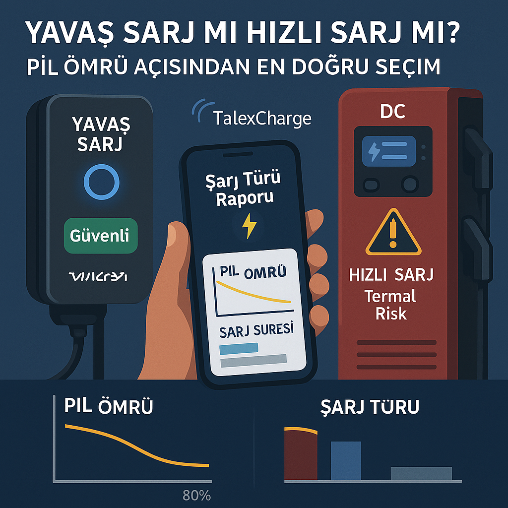 Yavaş ve Hızlı Şarj Karşılaştırması - TALEX